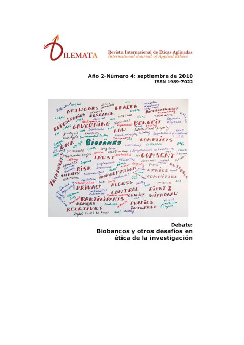 					Ver Núm. 4 (2010): Biobancos y otros desafíos en ética de la investigación
				